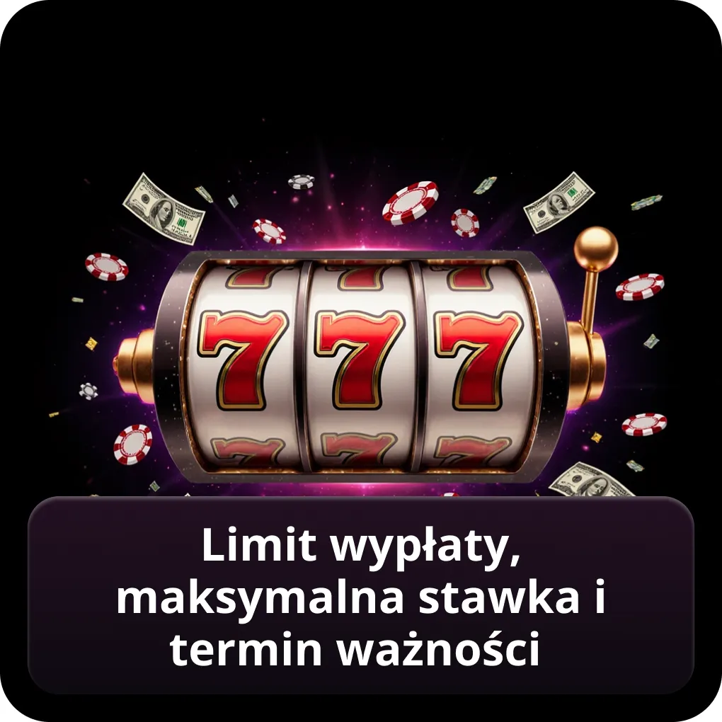 Limit wypłaty, maksymalna stawka i termin ważności